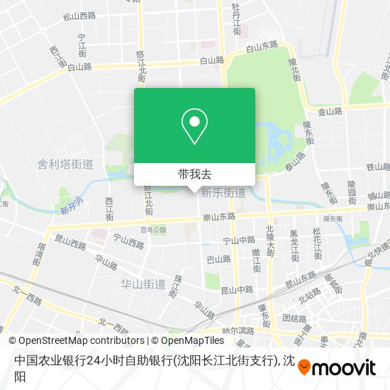 中国农业银行24小时自助银行(沈阳长江北街支行)地图