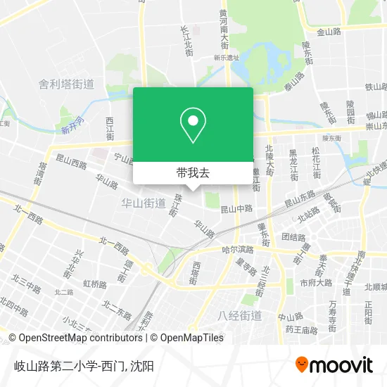 岐山路第二小学-西门地图