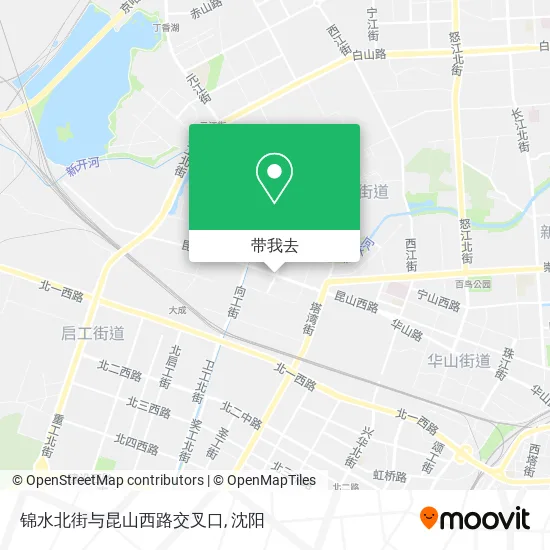 锦水北街与昆山西路交叉口地图