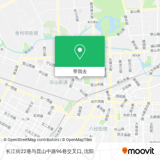 长江街22巷与昆山中路96巷交叉口地图