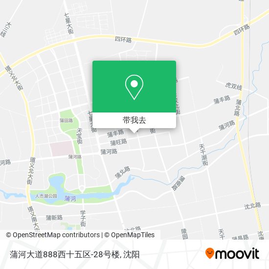 蒲河大道888西十五区-28号楼地图