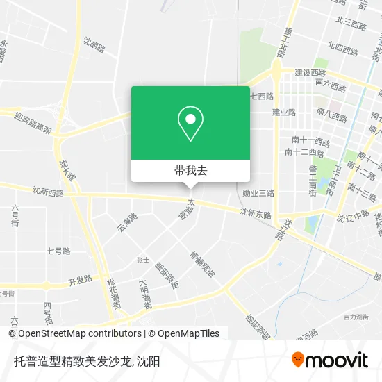 托普造型精致美发沙龙地图