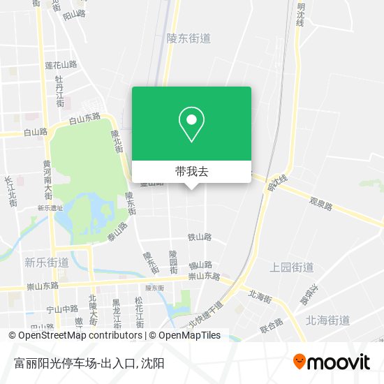 富丽阳光停车场-出入口地图