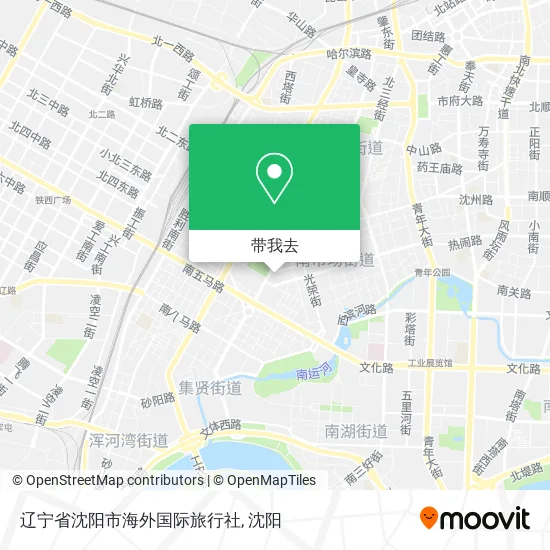 辽宁省沈阳市海外国际旅行社地图