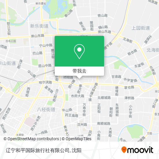 辽宁和平国际旅行社有限公司地图