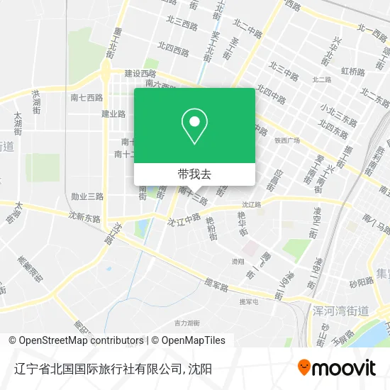 辽宁省北国国际旅行社有限公司地图