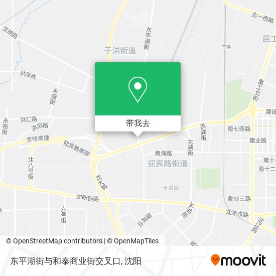 东平湖街与和泰商业街交叉口地图