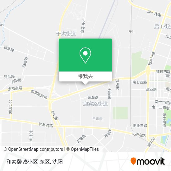 和泰馨城小区-东区地图