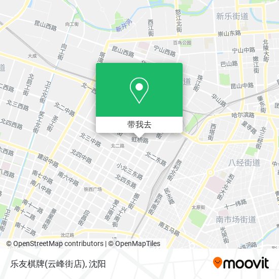 乐友棋牌(云峰街店)地图
