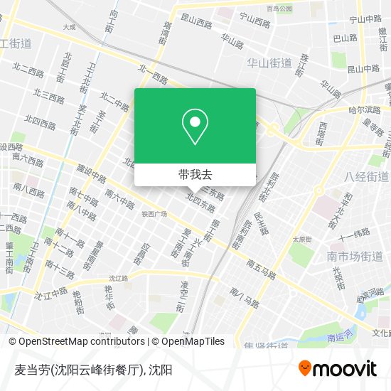 麦当劳(沈阳云峰街餐厅)地图