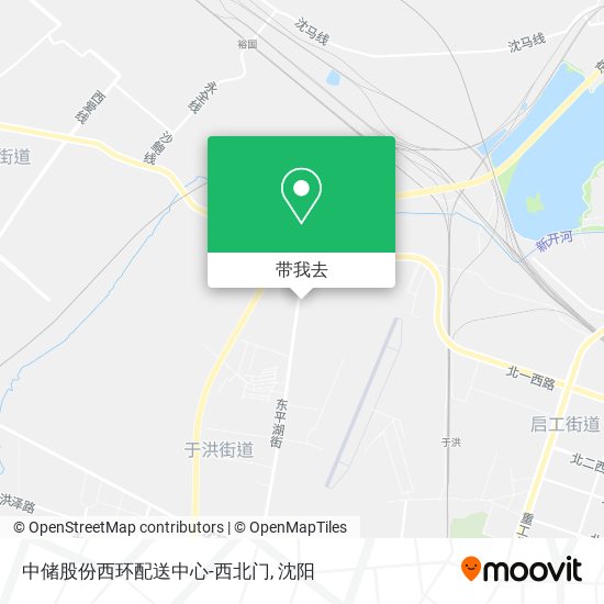 中储股份西环配送中心-西北门地图