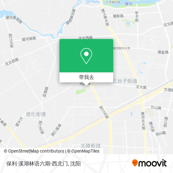 保利·溪湖林语六期-西北门地图