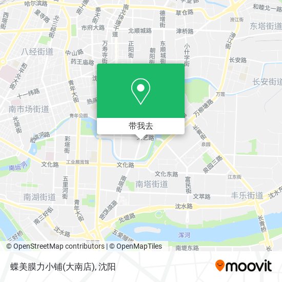 蝶美膜力小铺(大南店)地图