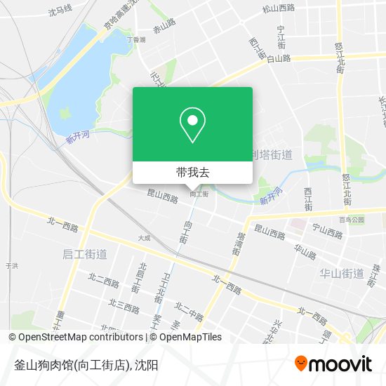 釜山狗肉馆(向工街店)地图