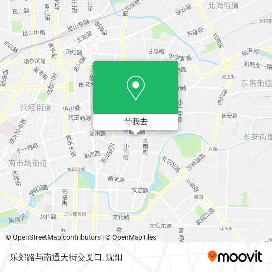 乐郊路与南通天街交叉口地图
