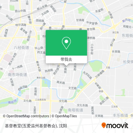 基督教堂(五爱温州基督教会)地图
