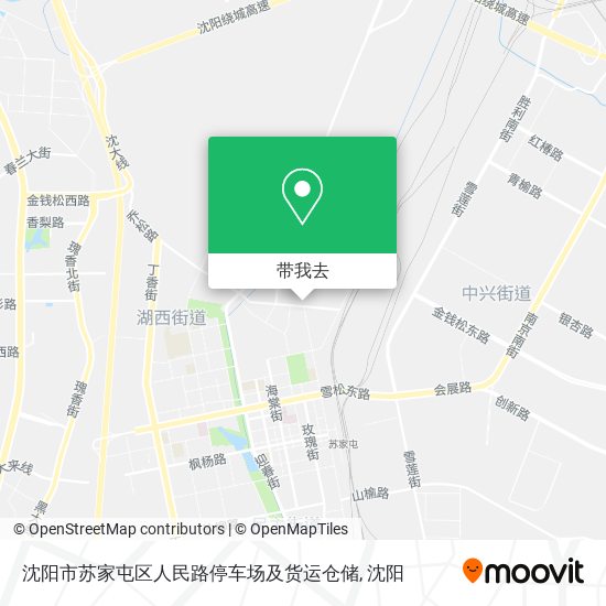 沈阳市苏家屯区人民路停车场及货运仓储地图