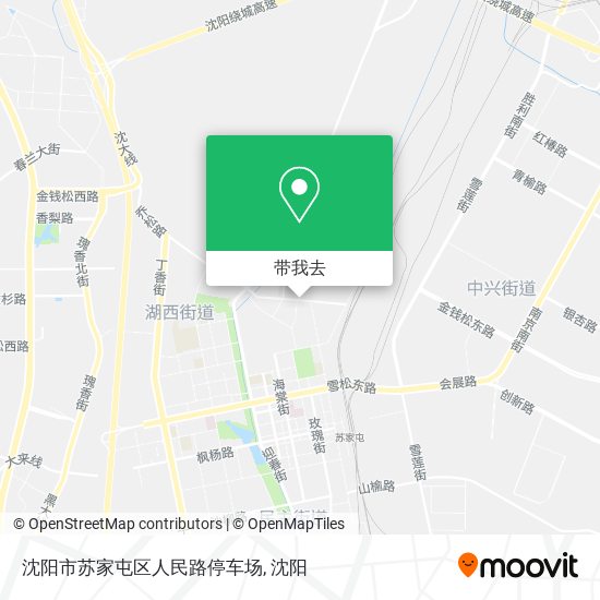 沈阳市苏家屯区人民路停车场地图