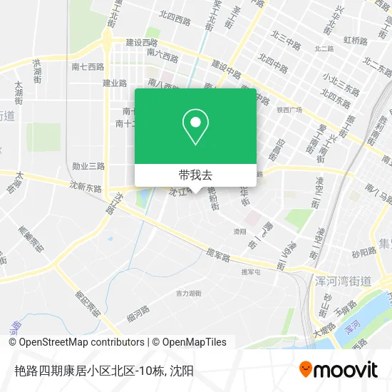 艳路四期康居小区北区-10栋地图