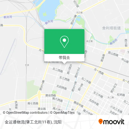 金运通物流(肇工北街11巷)地图