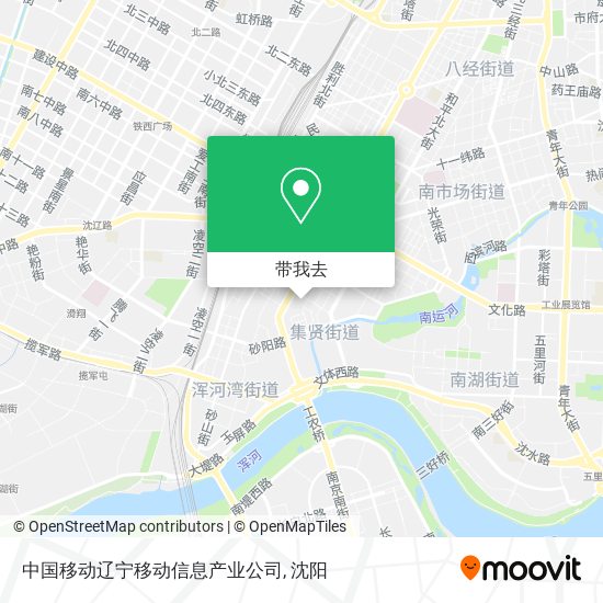 中国移动辽宁移动信息产业公司地图