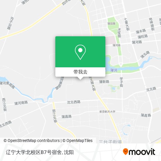 辽宁大学北校区B7号宿舍地图
