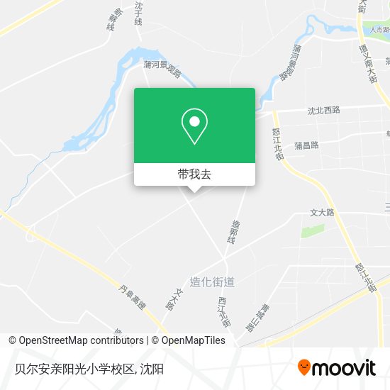 贝尔安亲阳光小学校区地图