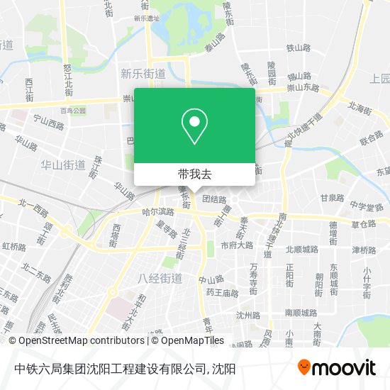 中铁六局集团沈阳工程建设有限公司地图