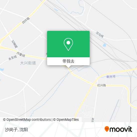 沙岗子地图