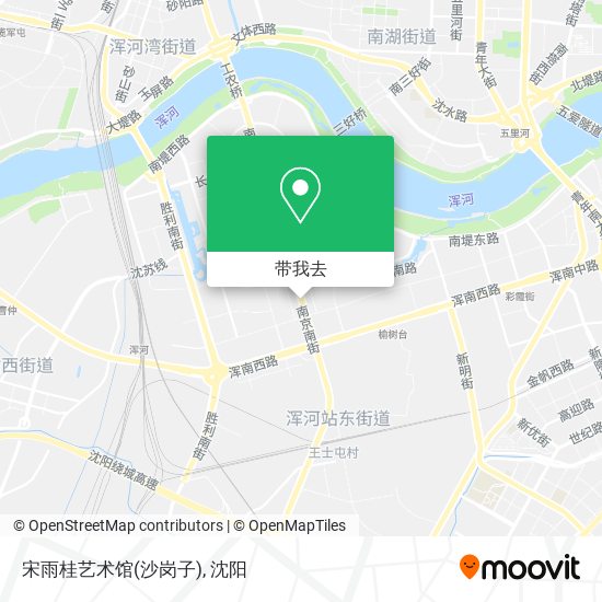 宋雨桂艺术馆(沙岗子)地图