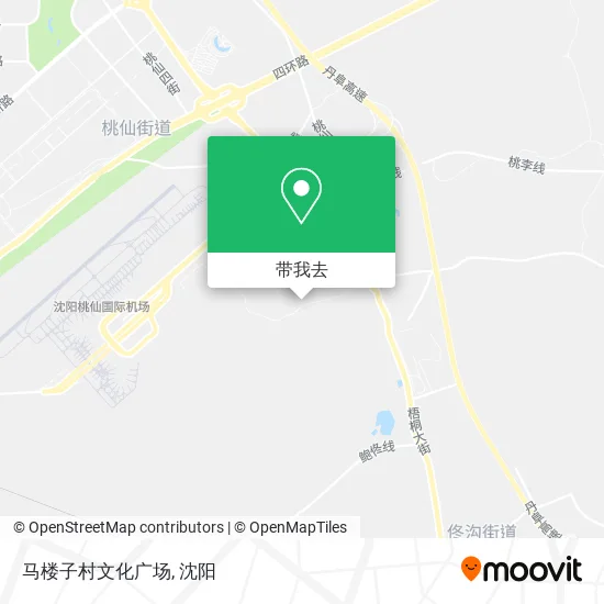 马楼子村文化广场地图