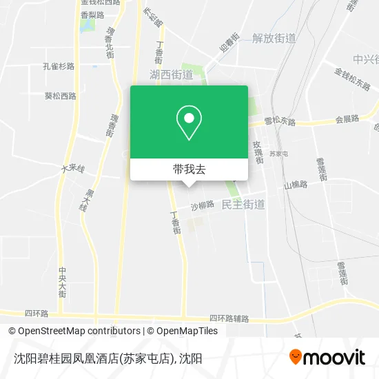 沈阳碧桂园凤凰酒店(苏家屯店)地图