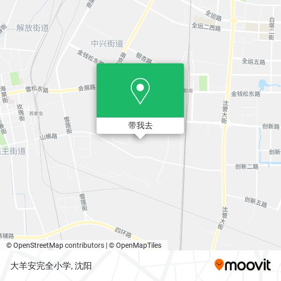 大羊安完全小学地图