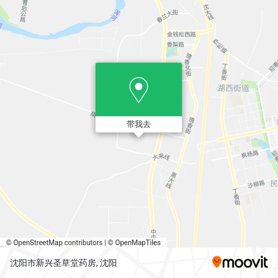 沈阳市新兴圣草堂药房地图