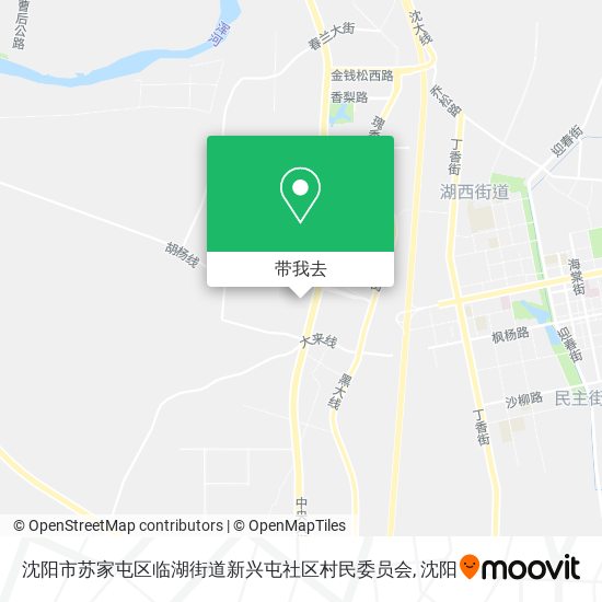 沈阳市苏家屯区临湖街道新兴屯社区村民委员会地图