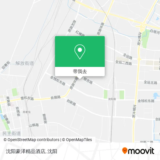 沈阳豪泽精品酒店地图