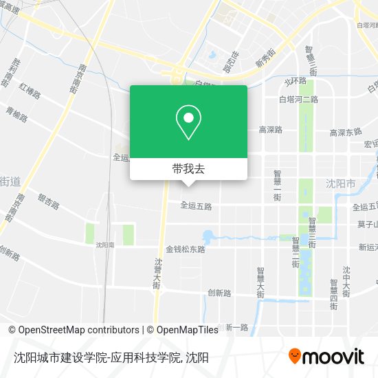 沈阳城市建设学院-应用科技学院地图