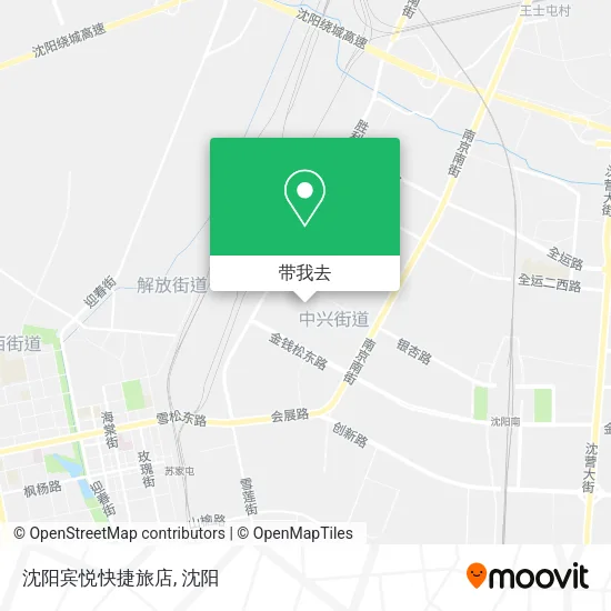 沈阳宾悦快捷旅店地图