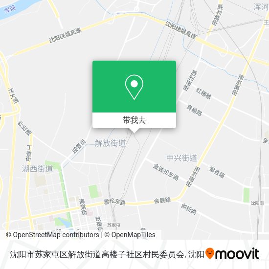 沈阳市苏家屯区解放街道高楼子社区村民委员会地图