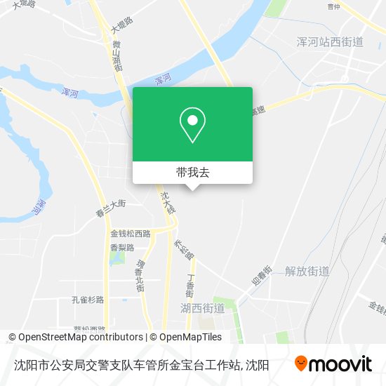 沈阳市公安局交警支队车管所金宝台工作站地图