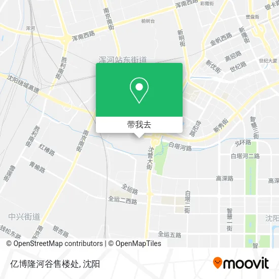 亿博隆河谷售楼处地图