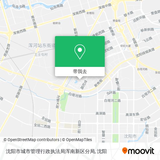 沈阳市城市管理行政执法局浑南新区分局地图