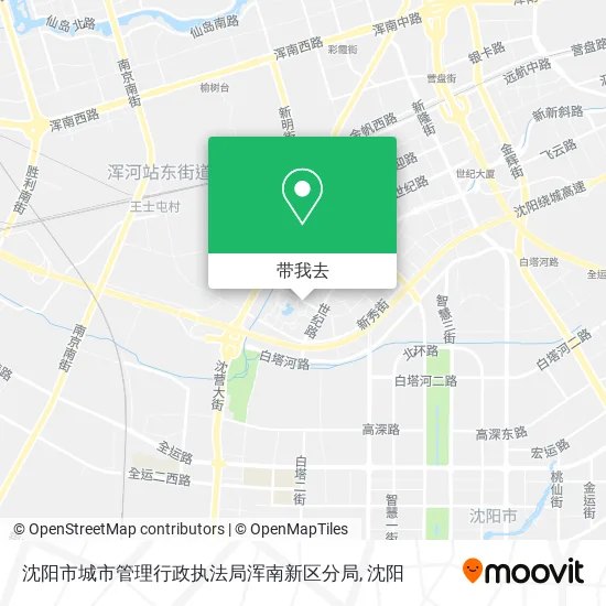沈阳市城市管理行政执法局浑南新区分局地图