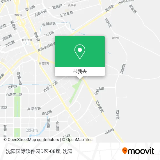 沈阳国际软件园D区-08座地图