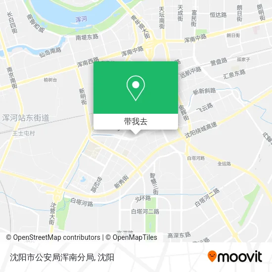 沈阳市公安局浑南分局地图