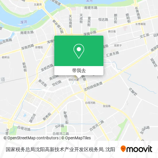 国家税务总局沈阳高新技术产业开发区税务局地图