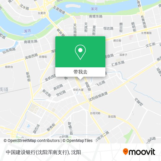 中国建设银行(沈阳浑南支行)地图