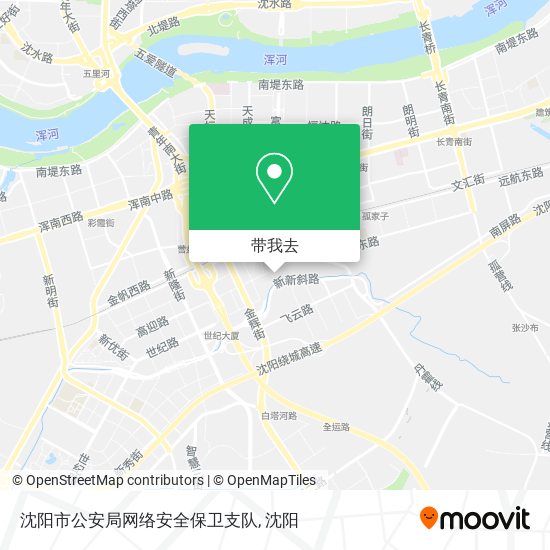 沈阳市公安局网络安全保卫支队地图