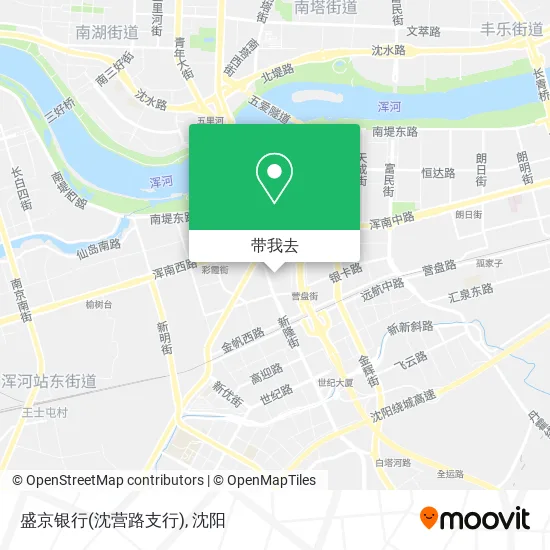 盛京银行(沈营路支行)地图