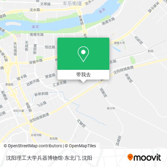 沈阳理工大学兵器博物馆-东北门地图